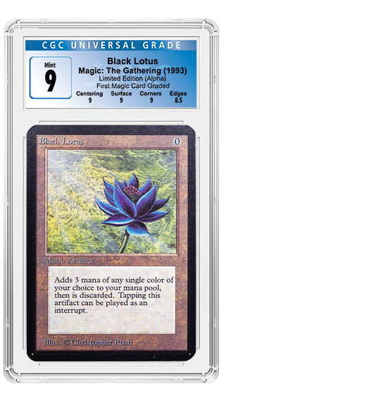 Magic: The Gathering card in a CGC Holder